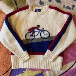 Bicycle 100% wool Sweater